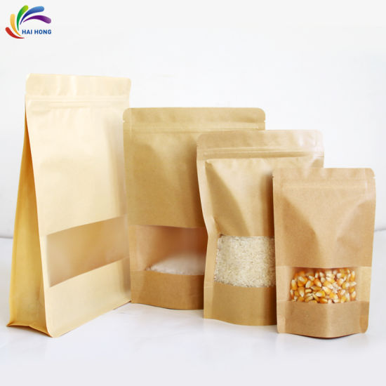 Custom-Printing-Plastic-Kraft-Paper-Snacks-Food-Packaging-Bag-with